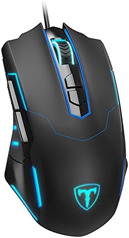Gaming Mouse Wired, Gaming Mice Breathing RGB LED Plug Play High-Precision Adjustable 7200 DPI, 7 Programmable Buttons, Ergonomic Mouse for PC Laptop