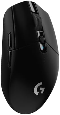 Logitech G305 LIGHTSPEED Wireless Gaming Mouse, Hero 12K Sensor, 12,000 DPI, Lightweight, 6 Programmable Buttons, 250h Battery Life, On-Board Memory, PC/Mac - Black